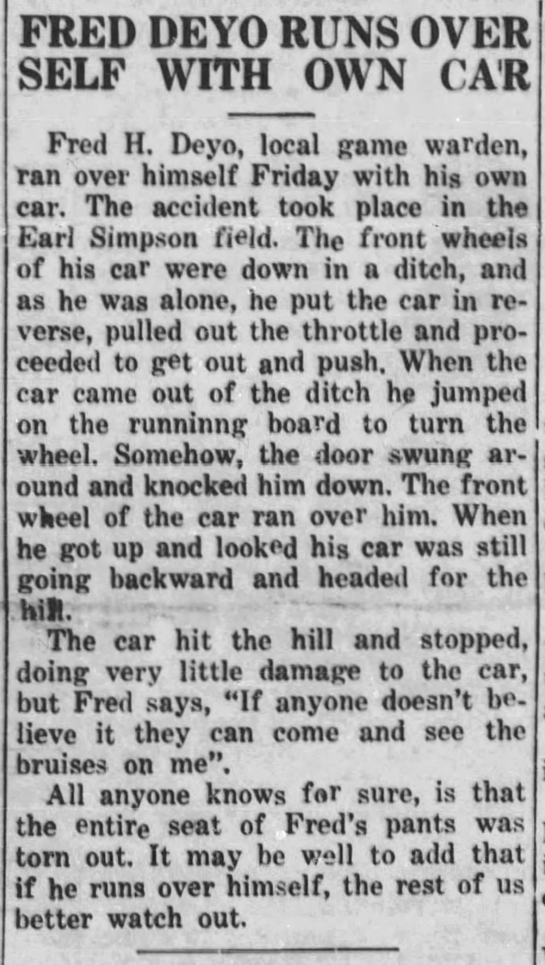 From the March 30, 1939, Jackson’s Hole Courier